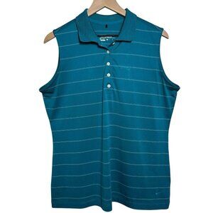 Nike Golf Tour Performance Sz XL Dri-Fit Pinstriped Striped Sleeveless Tank Top